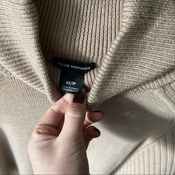 Club Monaco camel sweater dress - Picture 5 of 10